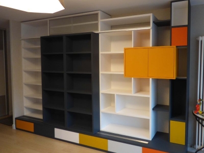 Bibliothèque bois massif Rennes