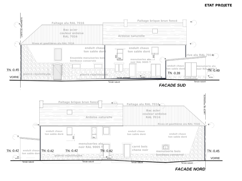 Rénovation longère  à Quédilllac