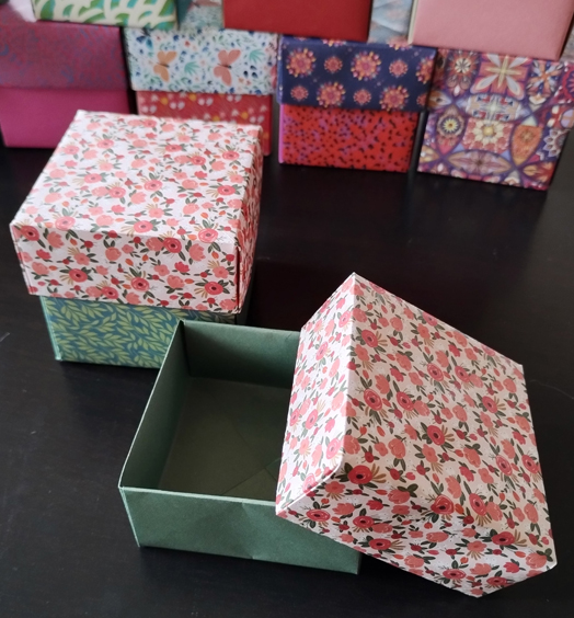 lot de 2 boites origami